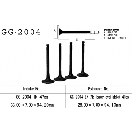 VESRAH ZAWÓR SSĄCY YAMAHA XJ 650 80-84, XJ650 80-84, XJ 750 '82-85' (33,0X7,00X94,20) (OEM: 16G-12111-00,4H7-12111-00) (1SZT.) (