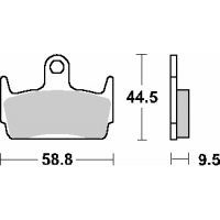 SBS WYPRZEDAŻ KLOCKI HAMULCOWE KH234 STREET STANDART CERAMIC HONDA SZX 50 X8R '98-'04, KYMCO DD 50 SNIPER '94-'96, HEROISM 150 '