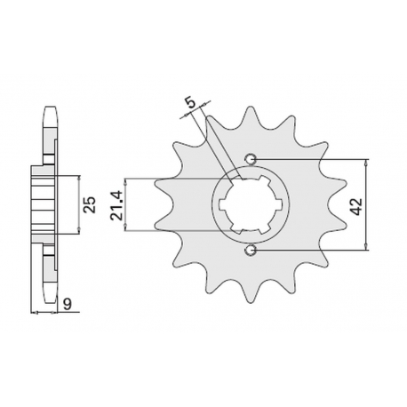 CHT ZĘBATKA PRZEDNIA 576 19 YAMAHA XT 350 85-00 (JTF 576.19)