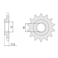 CHT ZĘBATKA PRZEDNIA 4101 16 SUZUKI DR 125 85-00 (JTF409.16) (409-16)