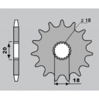 PBR ZĘBATKA PRZEDNIA 393 15 18NC (ŁAŃC. 520)