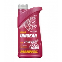 MANNOL UNIGEAR 75W80 API GL4/GL5 - OLEJ PRZEKŁADNIOWY SEMISYNTETIC 1L (75W-80) (8109)