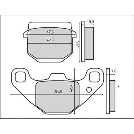 BRENTA KLOCKI HAMULCOWE KH83/2 HONDA MB80 (FT 3075)