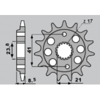 CHT ZĘBATKA PRZEDNIA 2071 14 HONDA XR 400R 96-00, TRX 400RX 99-04 (4049-14) (JTF1332.14)