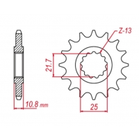 GROSSKOPF PROMOCJA ZĘBATKA PRZEDNIA 2142 14 YAMAHA YZF R6 '06-'20 (-2) (JTF1586.14)