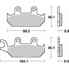 SBS PROMOCJA KLOCKI HAMULCOWE KH172 STREET STANDART CERAMIC KOLOR CZARNY