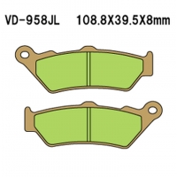 VESRAH KLOCKI HAMULCOWE KH209 / KH209/2 SPIEK METALICZNY (ZŁOTE) (MADE IN JAPAN)