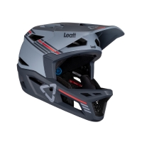 LEATT KASK ROWEROWY MTB GRAVITY 4.0 V23 HELMET TITANIUM KOLOR CZARNY/GRAFITOWY ROZMIAR XL (61-62 cm)