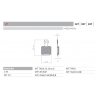 BRENTA BIKE KLOCKI HAMULCOWE ROWEROWE SINTER SPIEKANE METALICZNE PASUJE DO MAGURA MT 5, MT 7