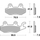 SBS KLOCKI HAMULCOWE KH197 KAWASAKI EX 400 NINJA '18-'23, EX 250R NINJA '18-'20