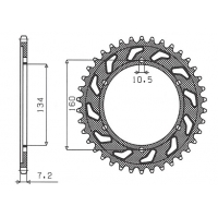 SUNSTAR ZĘBATKA TYLNA 4405 45 HONDA CBR 600F '01-'07 (JTR1307.45) (ŁAŃC. 525) (440545JT)