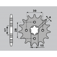 PBR ZĘBATKA PRZEDNIA 255 13 18NC NSR 50 (89-93) (ŁAŃC. 420)