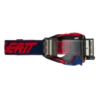 LEATT GOGLE VELOCITY 6.5 ROLL-OFF GOGGLE RED/BLUE LENS CLEAR 83% - KOLOR GRANATOWY/CZERWONY SZYBKA PRZEŹROCZYSTA