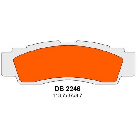 DELTA BRAKING KLOCKI HAMULCOWE KH676 PRZÓD YAMAHA YXF 1000R WOLVERINE '21-'22, YXZ 1000R '16-'22