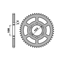 PBR ZĘBATKA TYLNA 707 50 C45 CAGIVA 50/80 (ŁAŃC. 428) (JTR696.50)