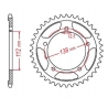 MTX PARTS ZĘBATKA TYLNA 4384 43 HONDA NC 700/750S '12-'19, NC 700/750X '12-'19 (JTR1316.43) (ŁAŃC. 520)