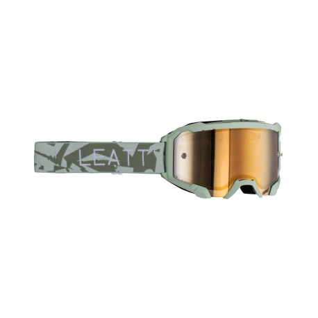 LEATT GOGLE VELOCITY 4.5 IRIZ GOGGLE CACTUS BRONZ UC 68% - KOLOR ZIELONY SZYBKA LUSTRZANA BRĄZOWA