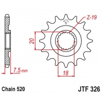 JT ZĘBATKA PRZEDNIA 340 14 HONDA CR 125 '87-'03 (34014JT) (ŁAŃC. 520)