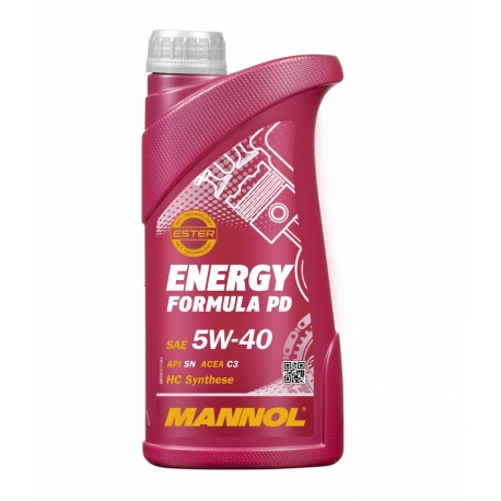 MANNOL NOWY TOWAR 07/2023 OLEJ SILNIKOWY SAMOCHODOWY 5W40 ENERGY FORMULA PD 1 LITR (7913) (SYNTETYCZNY)