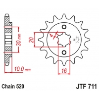 JT ZĘBATKA PRZEDNIA 720 14 CAGIVA 125 W8/FRECCIA/PLANET/MITO/RAPROR '85-10' (72014JT) (ŁAŃC.520)