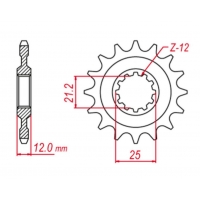 GROSSKOPF PROMOCJA ZĘBATKA PRZEDNIA 823 16 HUSQVARNA 125/240/250/350/400/430/500 '83-'89, HUSABERG FC/FE 350 '96-'01, FC/FE 400 