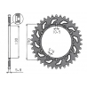 SUNSTAR ZĘBATKA TYLNA 236 48 / 245 48 HONDA NX 650 95-01, YAMAHA XJ 6 09-15, YAMAHA WR 250R '08-'10 (JTR245/2.48) (JTR245/3.48) 