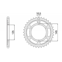 CHT ZĘBATKA TYLNA 869 42 YAMAHA TDM 850 96-98 (A4150867420) (867-42)