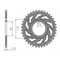 SUNSTAR ZĘBATKA TYLNA 4350 40 HONDA CB 500 '94-'03, CB 750F '93-'03 (JTR1332.40) (ŁAŃC. 525) (435040JT)