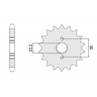 CHT ZĘBATKA PRZEDNIA 728 14 CAGIVA ELEFANT 750 87-89 (726-14)