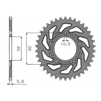 SUNSTAR ZĘBATKA TYLNA 281 36 HONDA NSR 125 '94-'03 (JTR604.36) (ŁAŃC. 520) (28136JT)