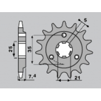 CHT ZĘBATKA PRZEDNIA 437 15 SUZUKI DR 600/650 (437-15) (JTF437.15)