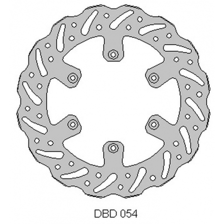 DELTA BRAKING TARCZA HAMULCOWA PRZÓD GAS-GAS 125/200/250/300/450 '95-21, WAVE (260X108,2X4MM) (6X6,5MM) (NG731)