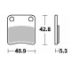 DELTA BRAKING KLOCKI HAMULCOWE KH257/2 (HAMULEC PARKINGOWY) APRILIA MANA 850 '08-'14, SRV 850 '12-'19, BMW C 600/650 '13-'21, HO