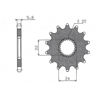 SUNSTAR ZĘBATKA PRZEDNIA 406 17 APRILIA RS125 '06-'11, RX 125 (JTF394.17) (ŁAŃC. 520) (40617JT)