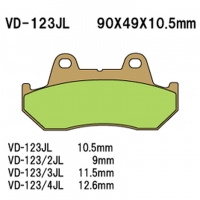 VESRAH KLOCKI HAMULCOWE KH69 SPIEK METALICZNY (ZŁOTE) (MADE IN JAPAN)