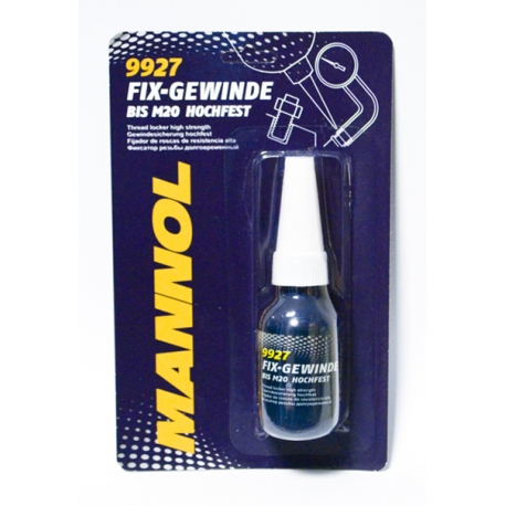 MANNOL FIX-GEWINDE HOCHFEST - KLEJ DO GWINTÓW, CZERWONY 'MOCNY' 10ML (9927) (144)