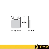 PROX KLOCKI HAMULCOWE KH115 KTM SX 60/65 '98-01 PRZÓD