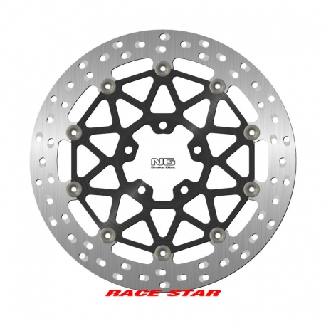 NG TARCZA HAMULCOWA PRZÓD RACE STAR PREMIUM KAWASAKI ZX-10R/RR '17-'22 (330X70X5MM) (5X10,25MM) PŁYWAJĄCA (ŚRODEK ALUMINIOWY, PO