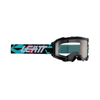 LEATT GOGLE VELOCITY 4.5 GOGGLE FUEL CLEAR 83% - KOLOR CZARNY/NIEBIESKI/CZERWONY SZYBKA PRZEŹROCZYSTA