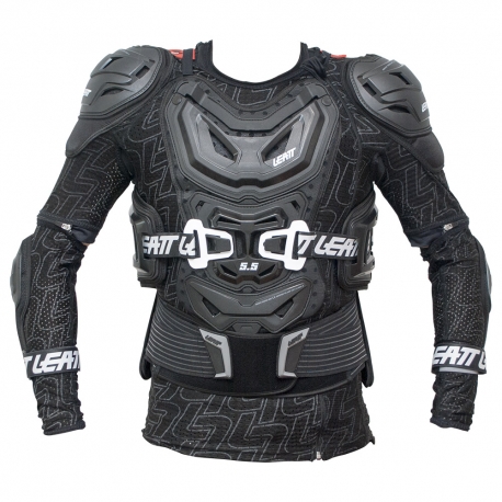 LEATT OCHRANIACZ CIAŁA BODY PROTECTOR 5.5 BLACK KOLOR CZARNY ROZMIAR XXL (184-196 cm)