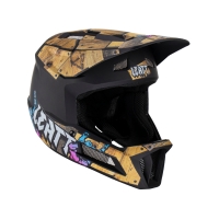 LEATT KASK ROWEROWY MTB GRAVITY 2.0 V23 HELMET WOODY KOLOR CZARNY/BRĄZOWY ROZMIAR XL (61-62 cm)