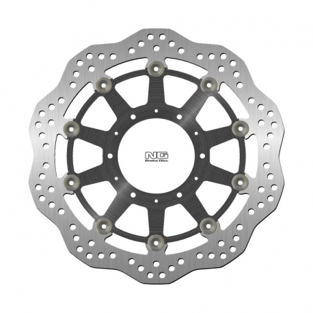 NG TARCZA HAMULCOWA PRZÓD CBR 250RR '16-'21, CBR 300RR '17-'18 (310X94X4,5MM) (6X8,25/6,25) WAVE (ŚRODEK ALUMINIOWY)