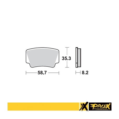 PROX KLOCKI HAMULCOWE KH463 KTM 450/505/525 SX/XC ATV '08-12 TYŁ