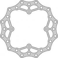 DELTA BRAKING TARCZA HAMULCOWA TYŁ HONDA CR 125 '02-07, CRF 250 '04-'21, CRF 250 X '04-17, CRF 450 '02-21, WAVE ULTRA LIGHT (240