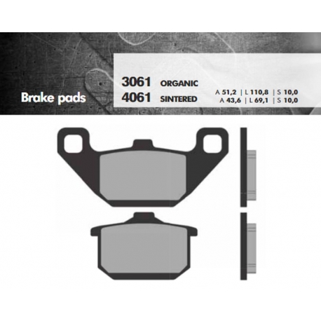 BRENTA KLOCKI HAMULCOWE KH85 SPIEK METALICZNY (ZŁOTE) (FT 4061)