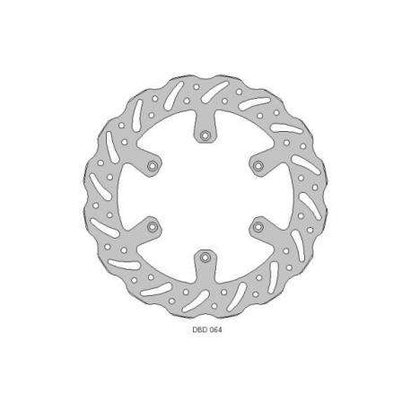 DELTA BRAKING TARCZA HAMULCOWA PRZÓD YAMAHA YZ 125 '17-21, WRF/YZ/YZF 250 '15-21, WRF/YZF 450 '16-21 WAVE (270X118X3,1MM) (6X6,5