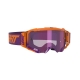 LEATT GOGLE VELOCITY 5.5 IRIZ GOGGLE NEON ORANGE LENS PURPLE 78% - KOLOR POMARAŃCZOWY/FIOLETOWY SZYBKA LUSTRZANA FIOLETOWA