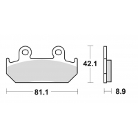 SCHUH WYPRZEDAŻ KLOCKI HAMULCOWE KH121 HONDA CMX 450 86-89, CBR 600 87-94, XRV 750 90-92, PRZÓD