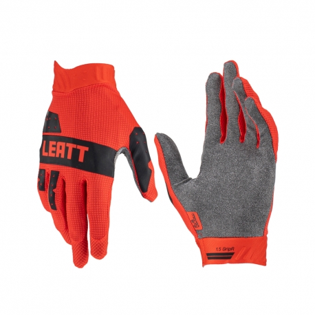 LEATT RĘKAWICE MOTO 1.5 GRIPR GLOVE RED KOLOR CZERWONY/CZARNY ROZMIAR M