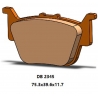 DELTA BRAKING KLOCKI HAMULCOWE KH714 TYŁ KH714 HONDA SXS 500 PIONEER '15-'22, SXS 520 PIONEER '21-'22, SXS 700 PIONEER '16-'22